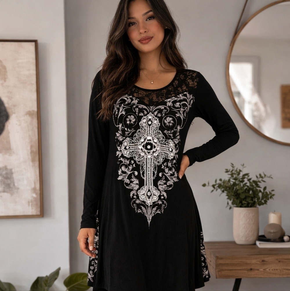 Vocal asymmetrical Rhinestones Dress Size Large